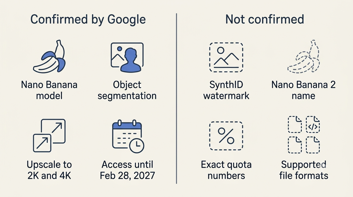 What Google has confirmed about Google Pics versus what only press coverage claims